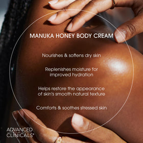 Advanced Clinicals label and ingredients panel showing science-driven formulation details