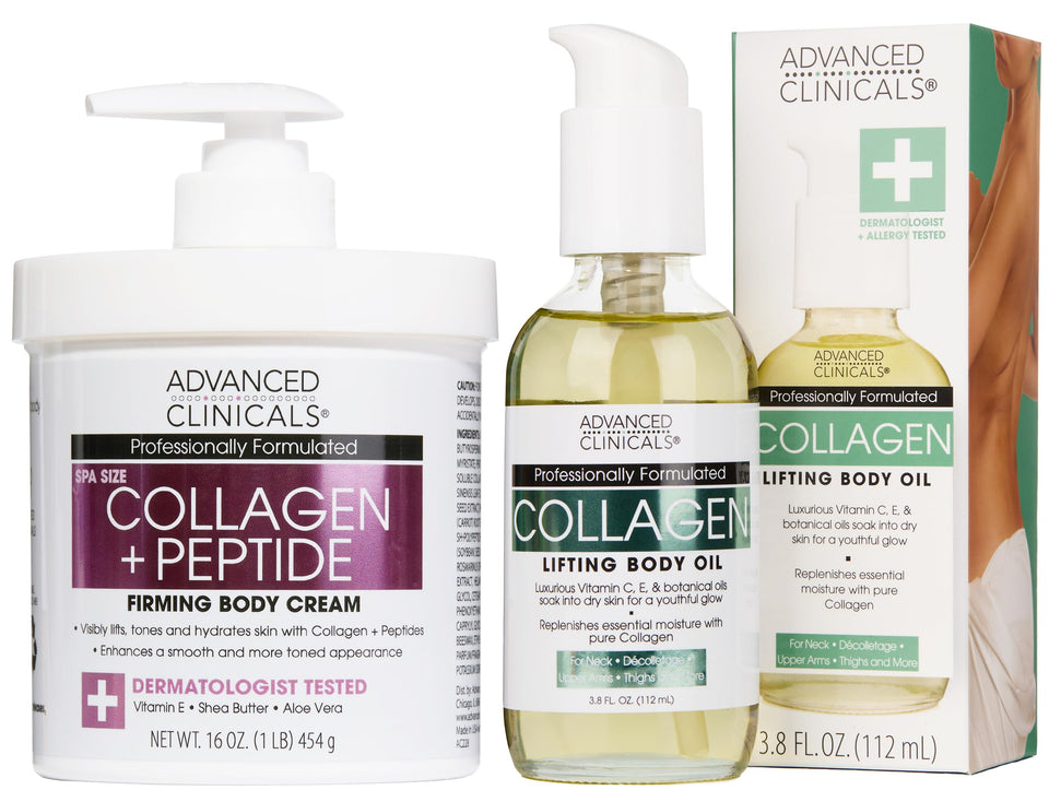 Advanced Clinicals lotion front packaging showing label and clean design for clarity