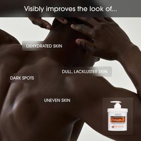 Advanced Clinicals applied to neck and shoulders demonstrating visible softening benefit
