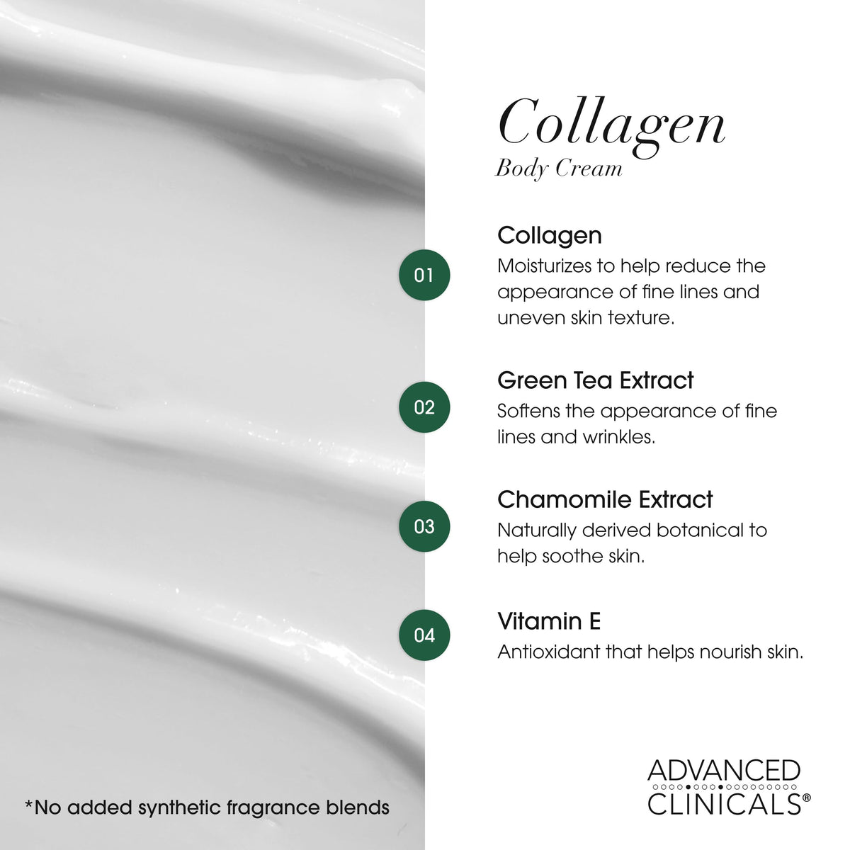 Advanced Clinicals oil layered over cream on skin, illustrating sealing hydration and radiance