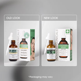 Advanced Clinicals serum staged with moisturizer and sunscreen benefits