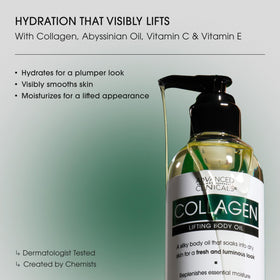 Advanced Clinicals pump closeup dispensing oil for easy application