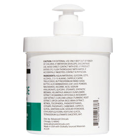 Advanced Clinicals lotion applied to forearm at night showing firming benefit in routine use