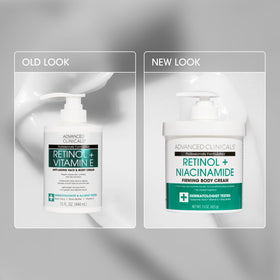 Advanced Clinicals cream texture close-up demonstrating smooth absorbent formula for hydration