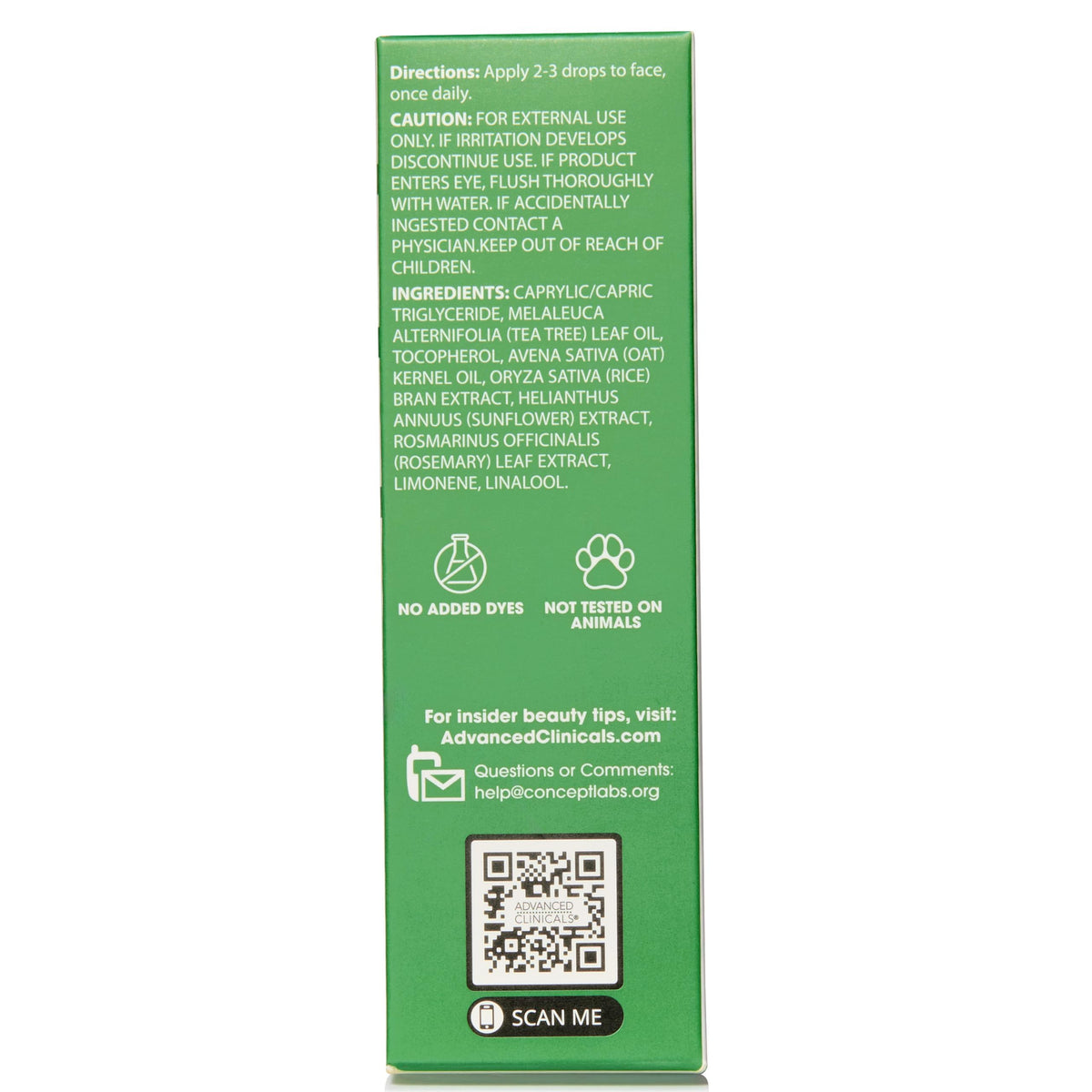 Advanced Clinicals serum on bathroom shelf in a daily routine setting