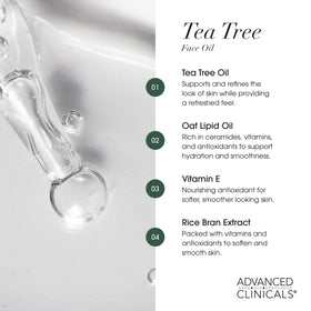 Advanced Clinicals ingredients flatlay highlighting botanical components