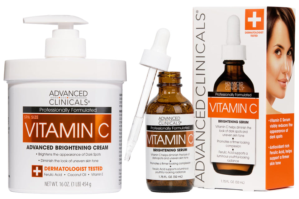 Advanced Clinicals front packaging showing set benefits and ingredients
