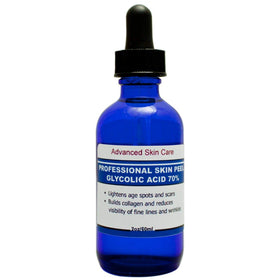 Advanced Skin Care close-up of serum texture on hand, shows lightweight absorption and easy spreadability