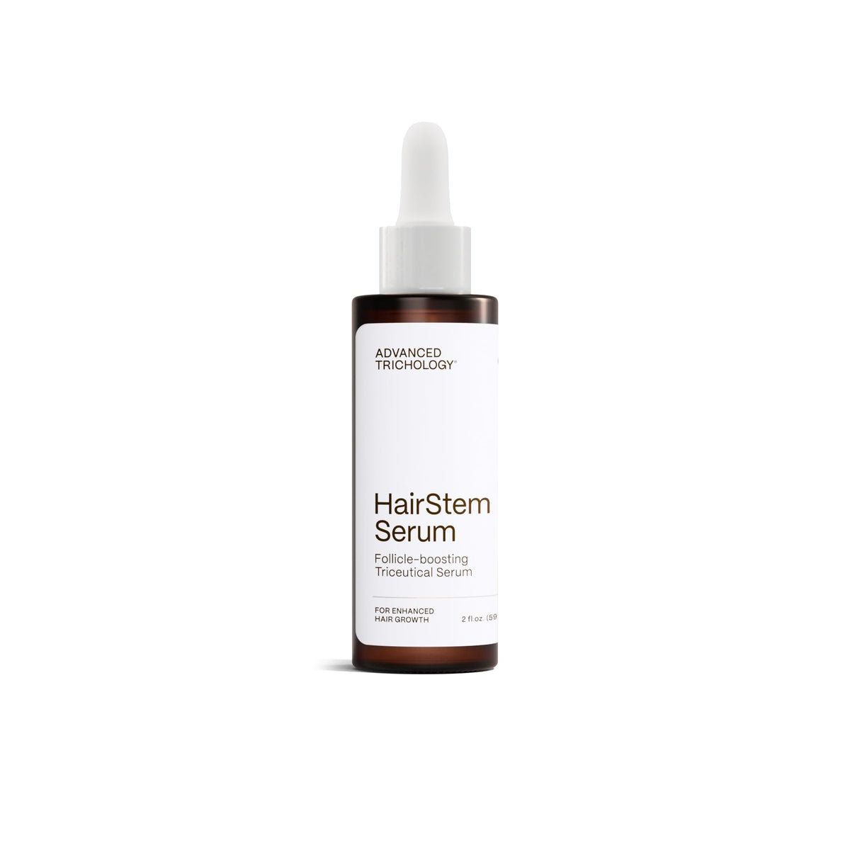 Advanced Trichology HairStem front packaging showing clinical design and benefit