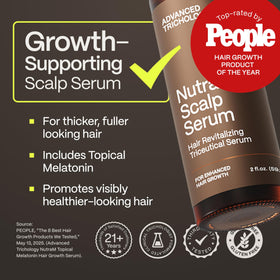 Advanced Trichology NutraM texture close-up highlighting oil-free absorption benefit