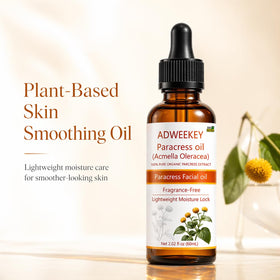 Adweekey close-up dropper releasing oil to display lightweight absorbent texture