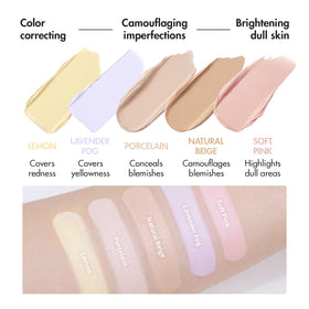 AEKYUNGLUNA open palette top view displaying five shades for easy color selection