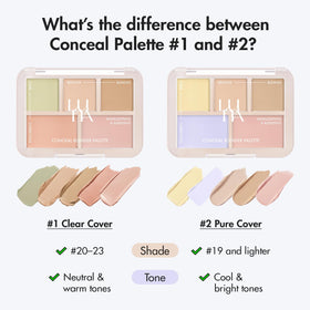 AEKYUNGLUNA palette in use under eye showing brightening effect and natural coverage