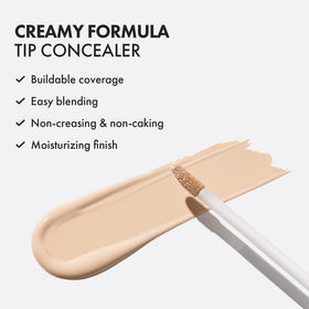 AEKYUNGLUNA applying concealer under eye demonstrating brightening and smoothing benefit