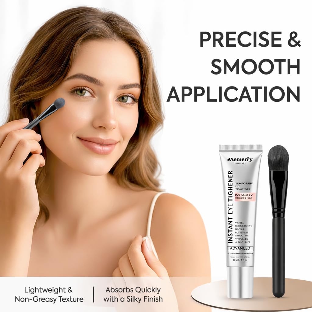 Aemerry brush applicator close-up for precise, mess-free application