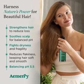 Aemerry nozzle close-up delivering an even scalp mist