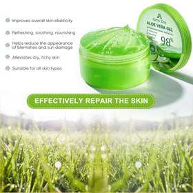 Aero Zen applying gel to face in morning routine for lightweight hydration
