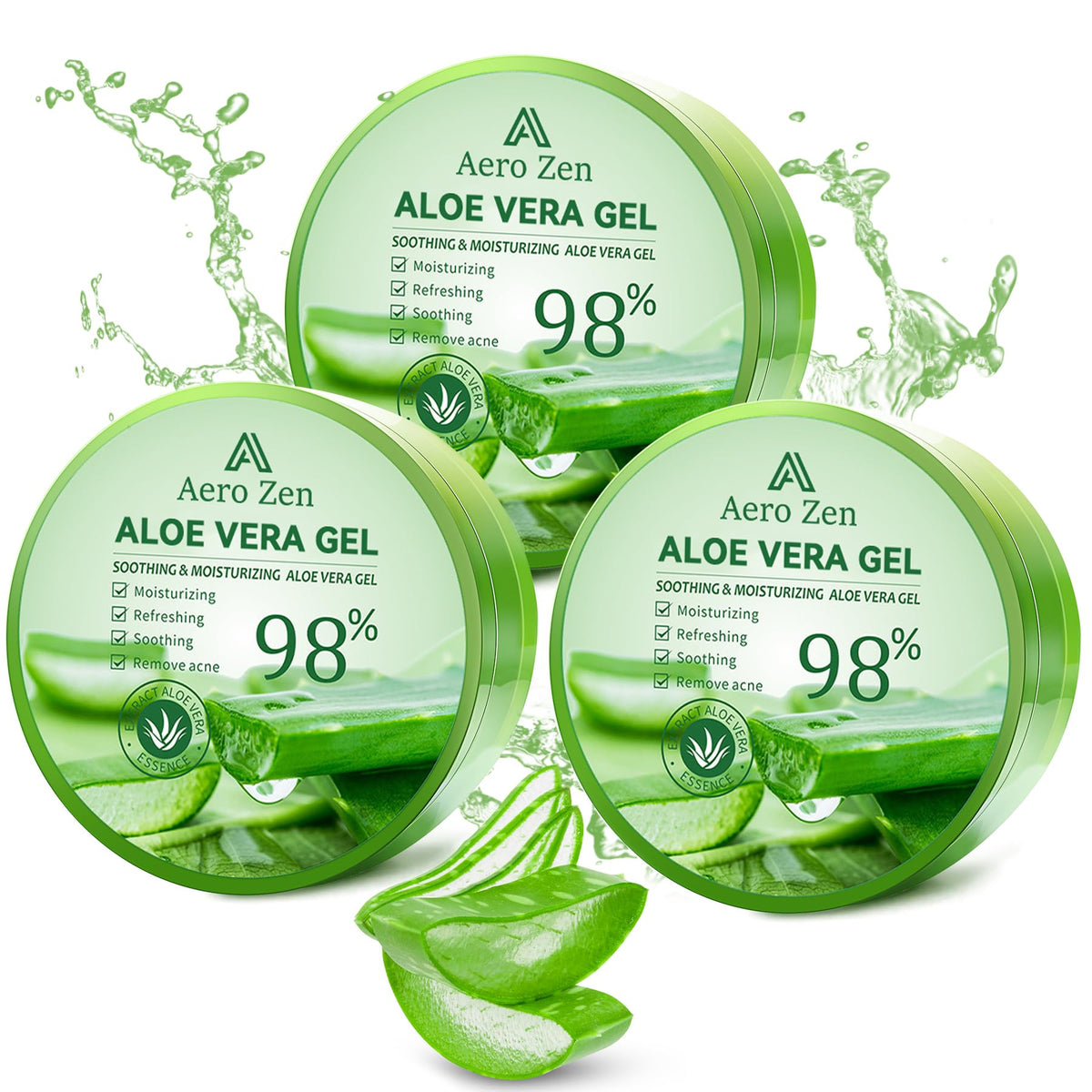 Aero Zen front packaging 3-pack 30oz, clear tub showing volume and value