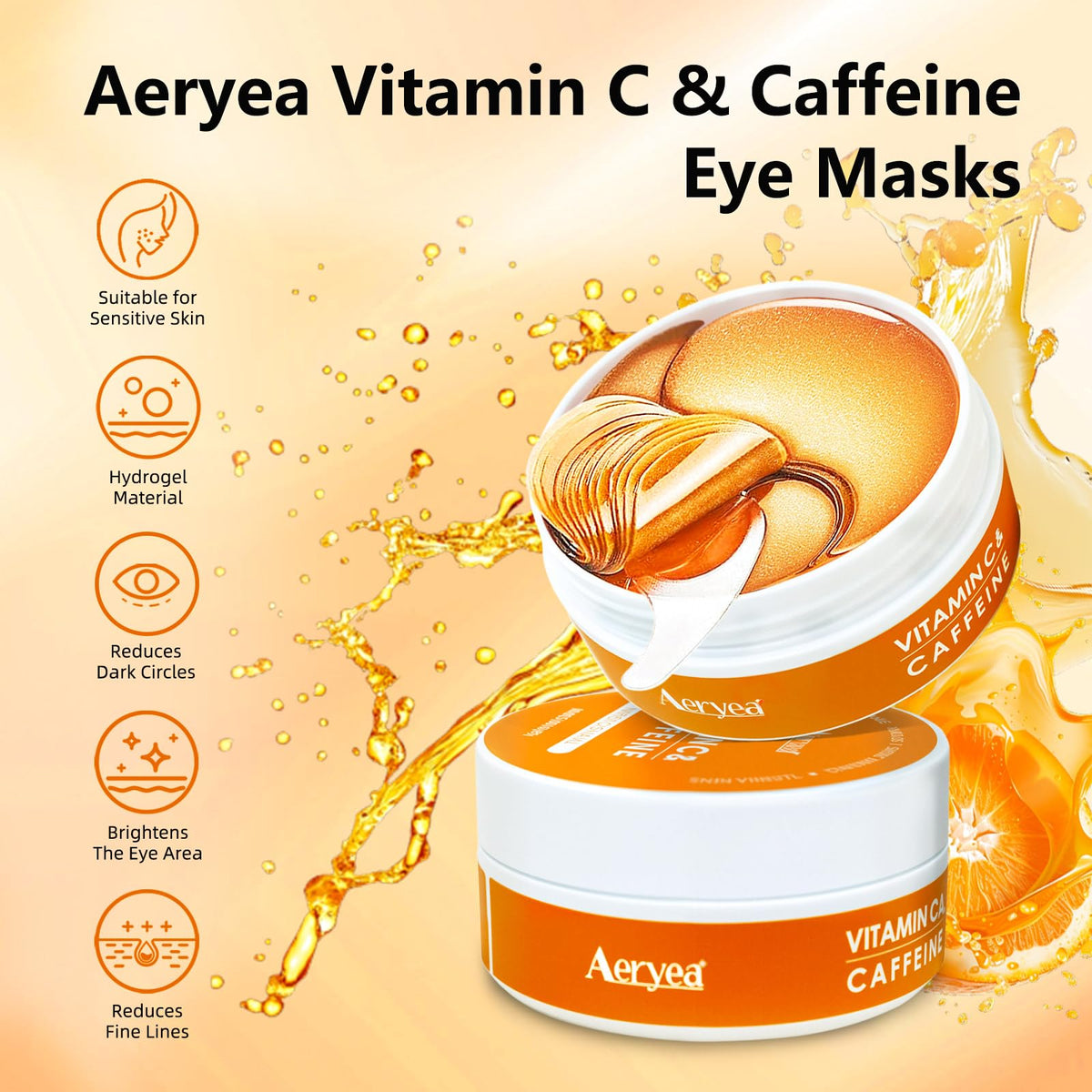 Aeryea close-up patch texture highlighting hydrogel and soothing cooling effect