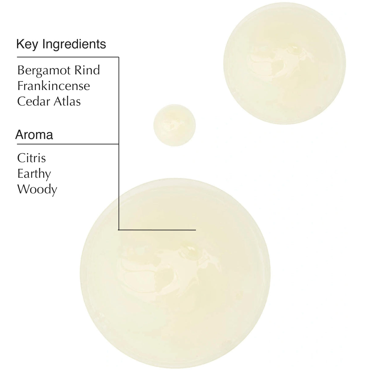 Close-up texture of Aesop body cleanser gel showing lightweight, easy-rinse consistency