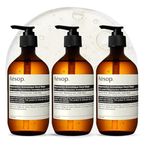 Aesop bottle front view showing elegant label and clean design for premium aesthetic