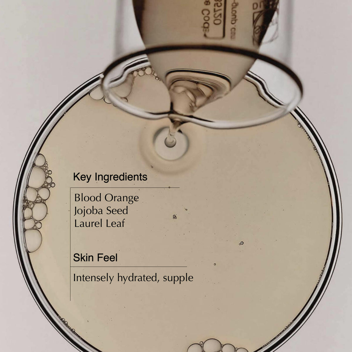 Aesop breathless oil drop on skin showing lightweight texture benefit: fast absorption