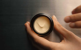 Aesop product with camellia and nuts highlighting natural ingredients