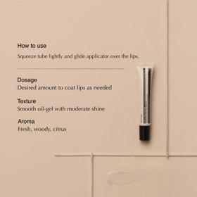 Aesop angled applicator tip close‑up demonstrating precise, hygienic application for targeted lip hydration