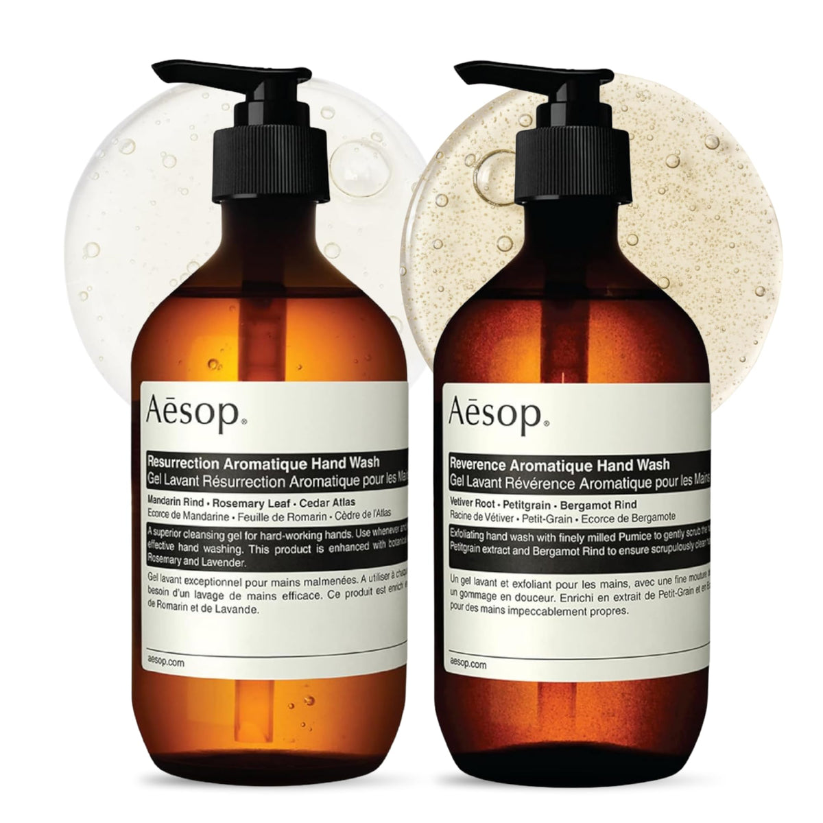 Aesop duo front packaging showing two 16.9 oz bottles for elegant gifting