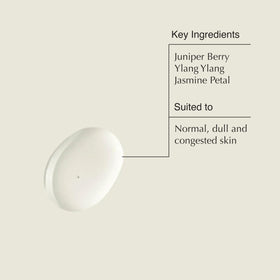 Key ingredients display: copper PCA, bisabolol, ginger root, Aesop calming formulation