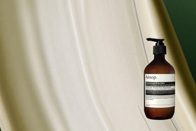 Aesop elbow before and after image showing hydrated, softer skin