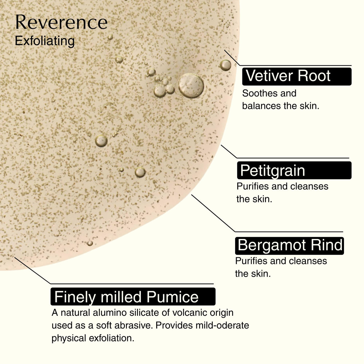 Aesop label ingredient list detail showing botanical components and transparency