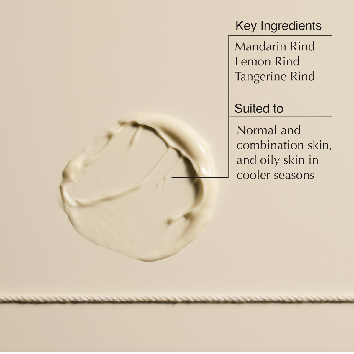 Aesop cream being dispensed, demonstrates easy application and quick absorption