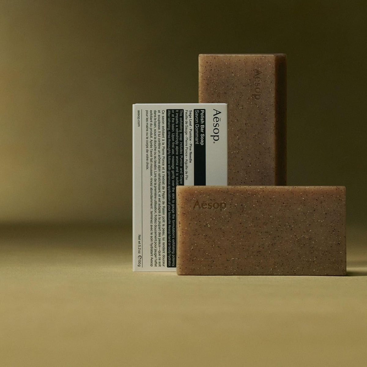 Aesop bar lather on forearm demonstrating effective cleansing and comfort