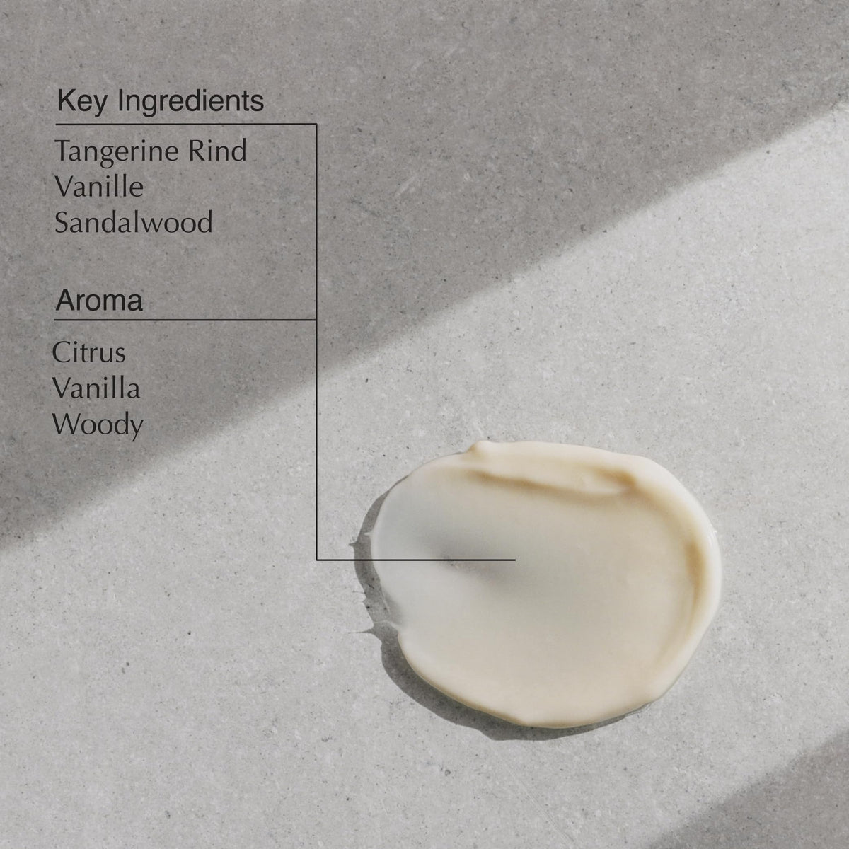 Macadamia nuts and aloe with Aesop branding illustrating nourishing ingredients and hydration