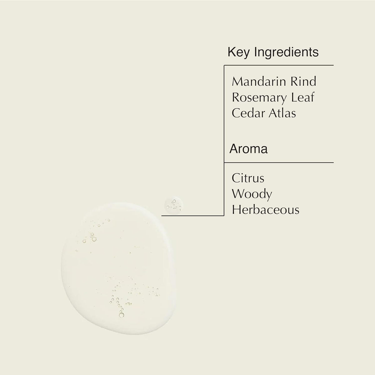 Aesop gel texture on palm demonstrating non-sticky, fast-drying feel for comfortable use