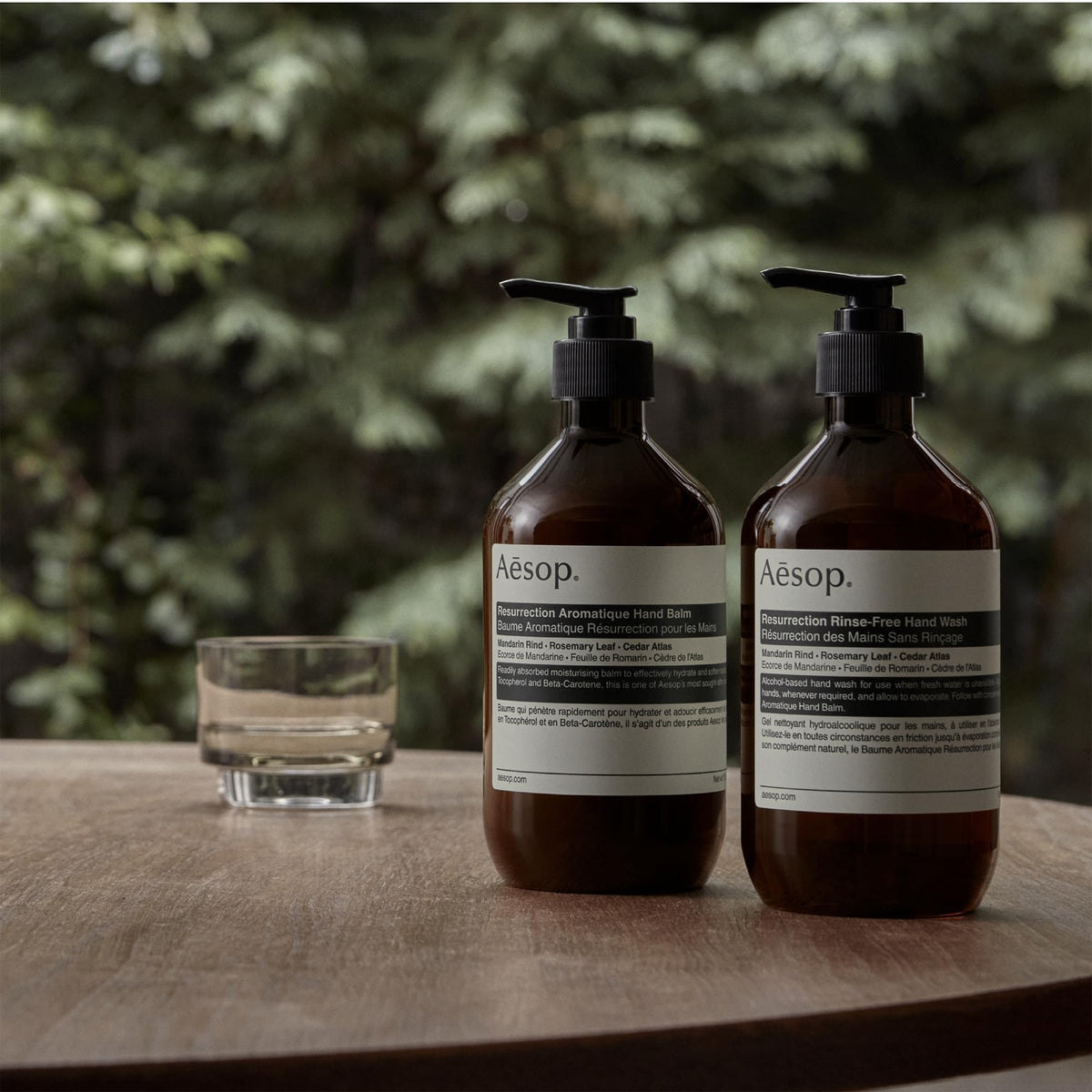 Ingredient panel close-up showing geranium mandarin bergamot for Aesop transparency benefit
