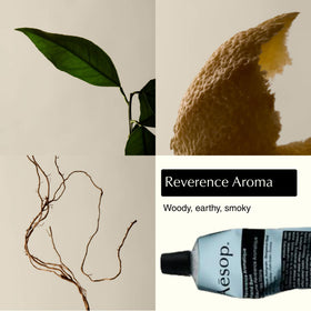 Aesop Resurrection balm texture closeup showing lightweight absorbent finish