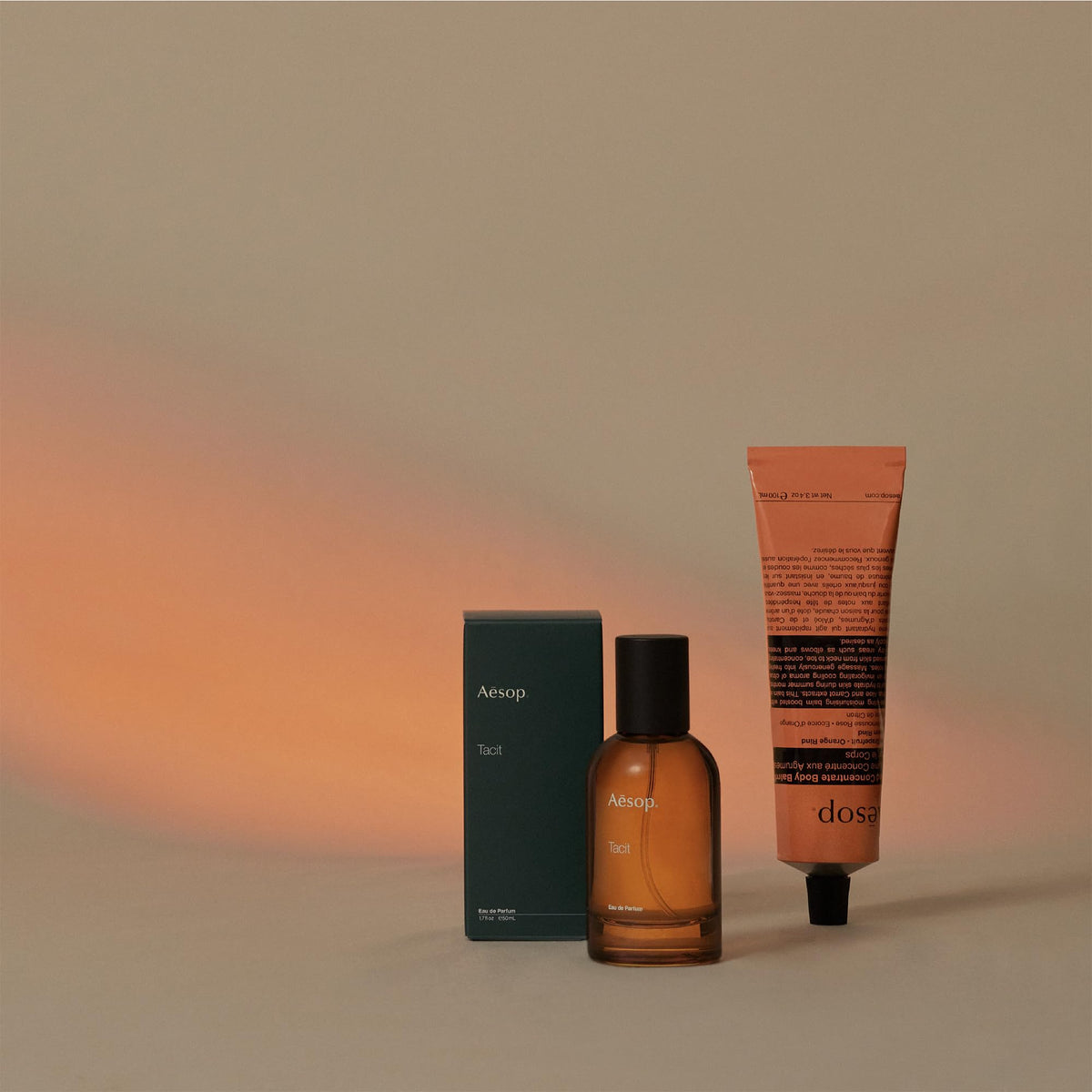 Aesop open tube revealing creamy balm consistency and spreadability benefit