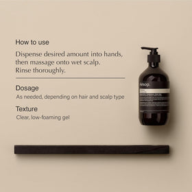 Aesop refill pouch displayed separately, eco benefit: reduces plastic waste