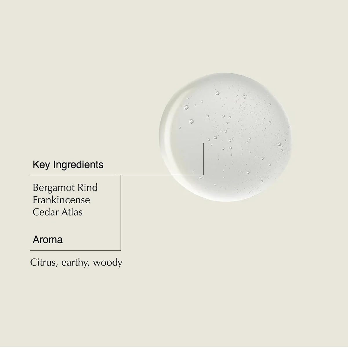 Aesop shampoo foam texture close-up demonstrating gentle lather and cleansing benefit