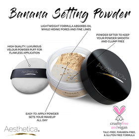 Aesthetica velour puff close-up highlighting soft texture for smooth application