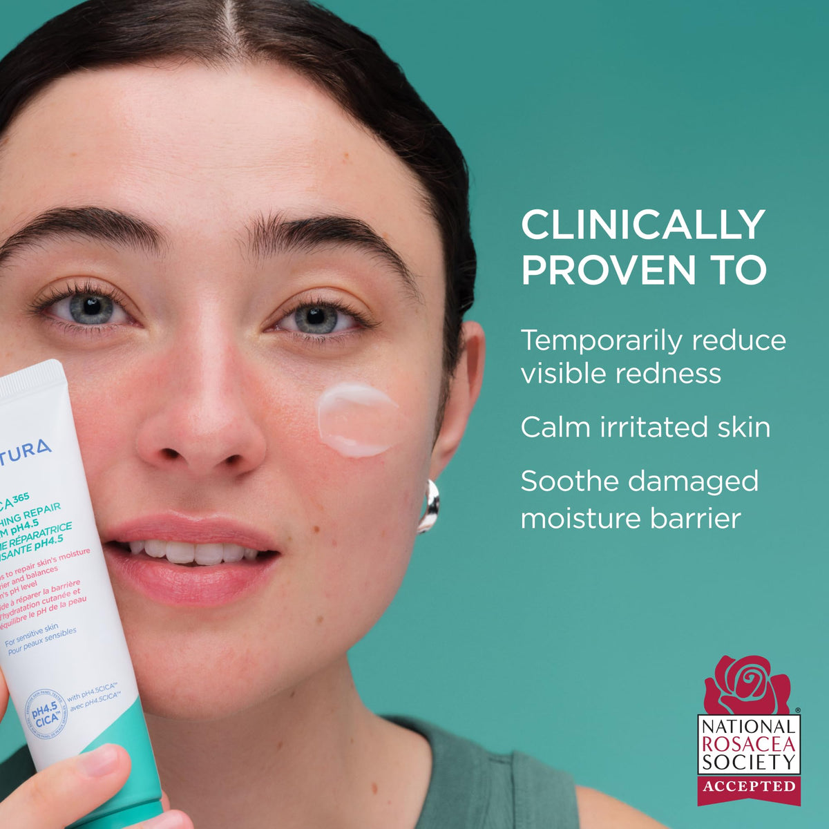 AESTURA gel cream texture close-up highlighting lightweight hydration