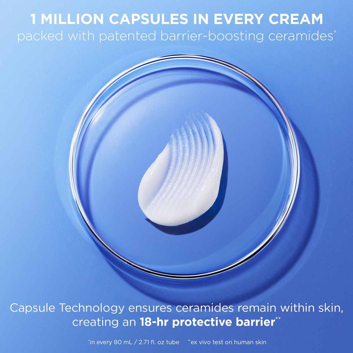 AESTURA ceramide capsules macro shot demonstrating targeted delivery