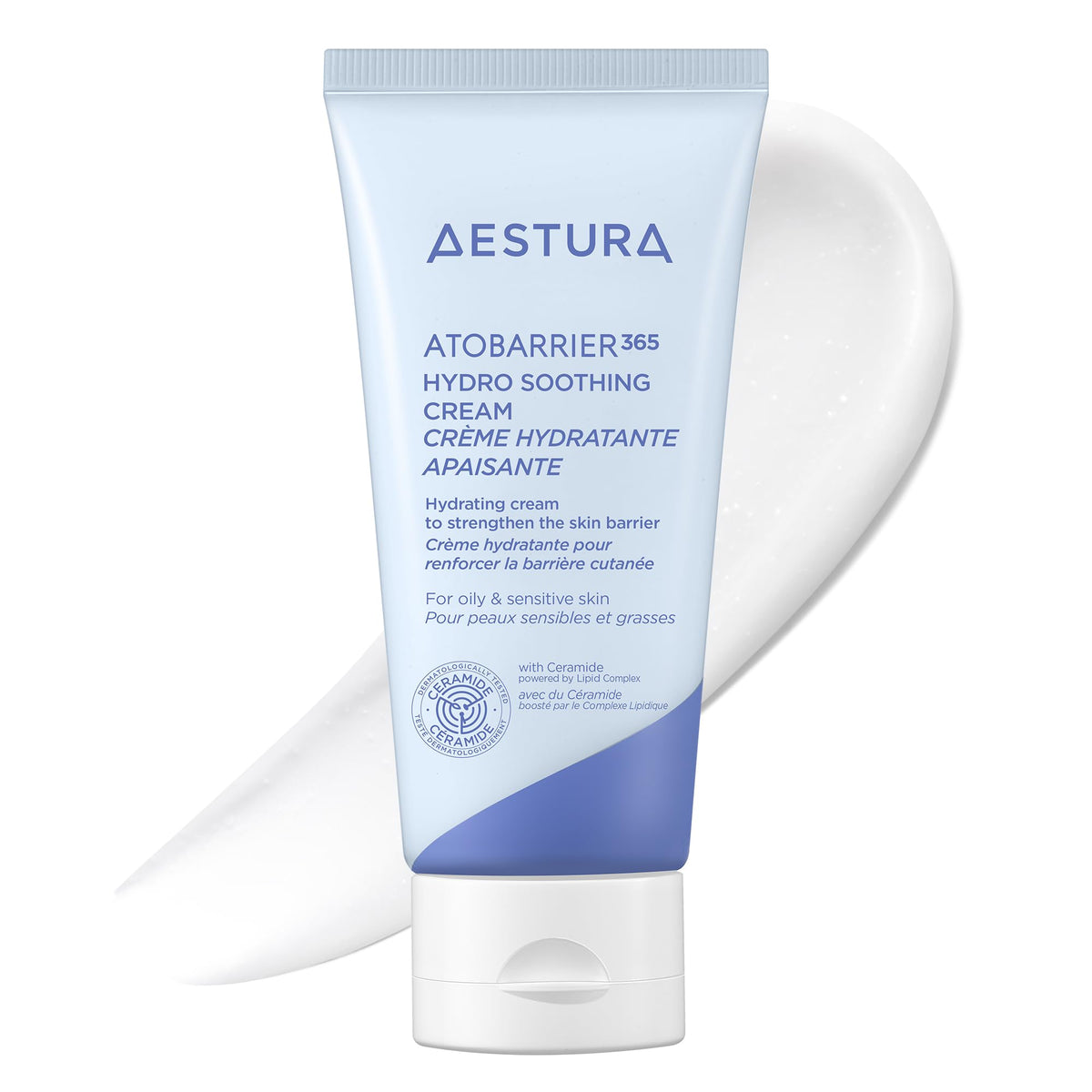 AESTURA jar front view showing product and clean design for soothing hydration
