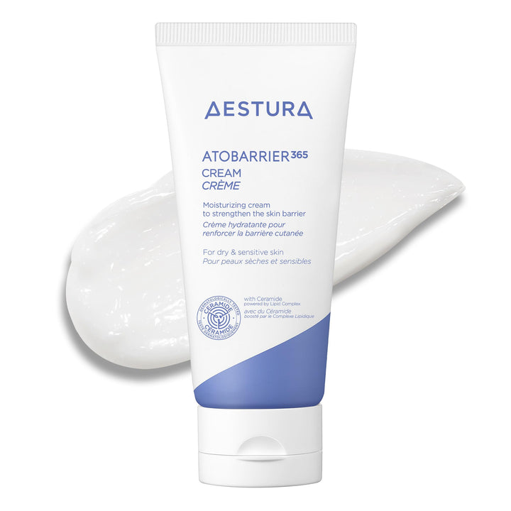 AESTURA jar front view showing packaging and barrier-support claim