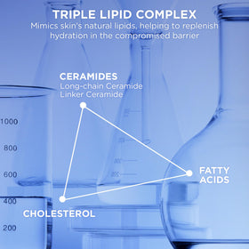 AESTURA texture droplet on hand highlighting lightweight ceramide-rich hydration