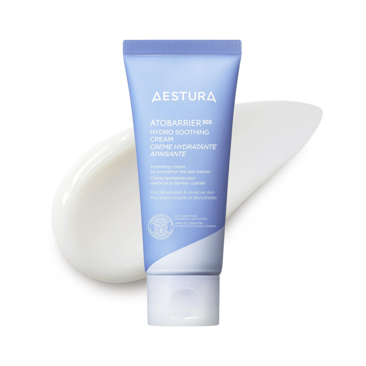 AESTURA front packaging showing lightweight gel-cream benefits