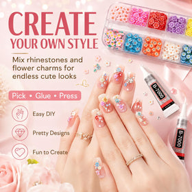 AEWOTING 3mm rhinestone beside ruler for clear size and scale reference