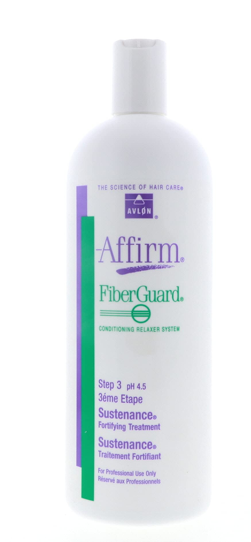 Affirm bottle held by hand showing 32 fl oz size and professional value